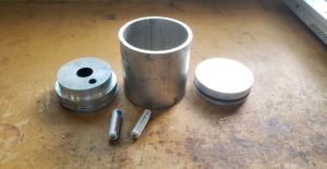 Characterization test motor, end burning config.